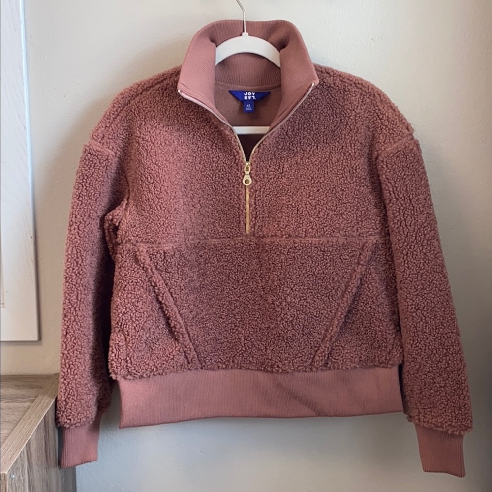 Joy Lab half-zip Sherpa